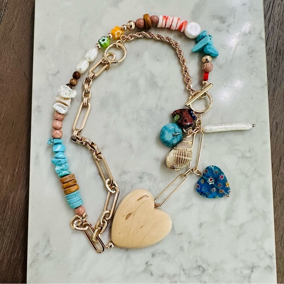 Dannijo Francesca Goldtone & Mixed Media Lariat Necklace NWT - Picture 16 of 17